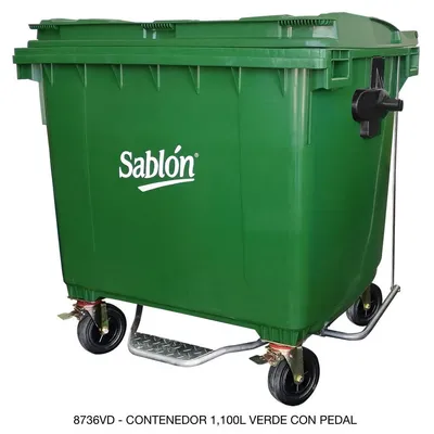 Contenedor de 1100 litros — Con pedal