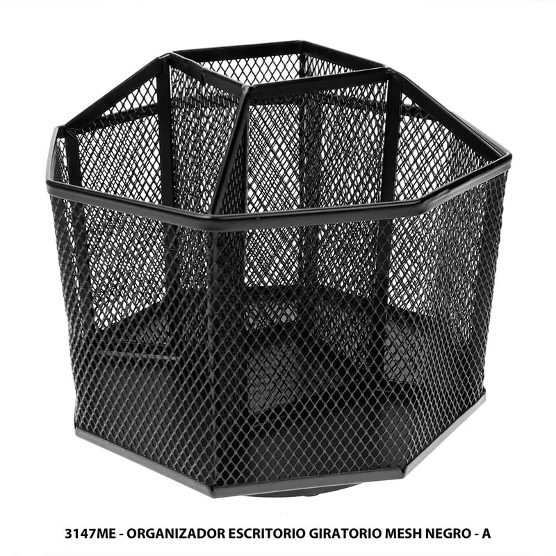 Organizador Escritorio Giratorio Mesh 3147me — Grosor 0.2mm — Material: Metal