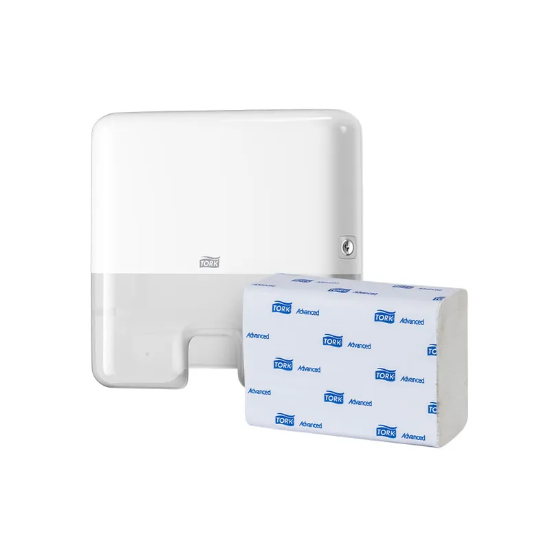 Tork Xpress® Dispensador de Toalla Interdoblada Blanco  + 12 paq toallas |250 pzas c/u