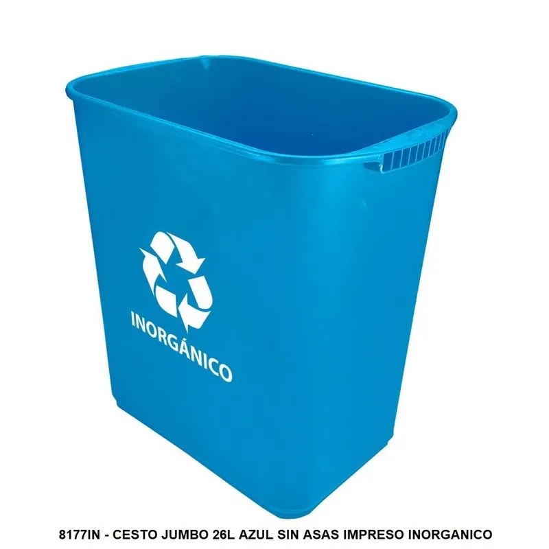 Bote de Basura Mediano Jumbo — Sin asas — Sin tapa — 26 litros