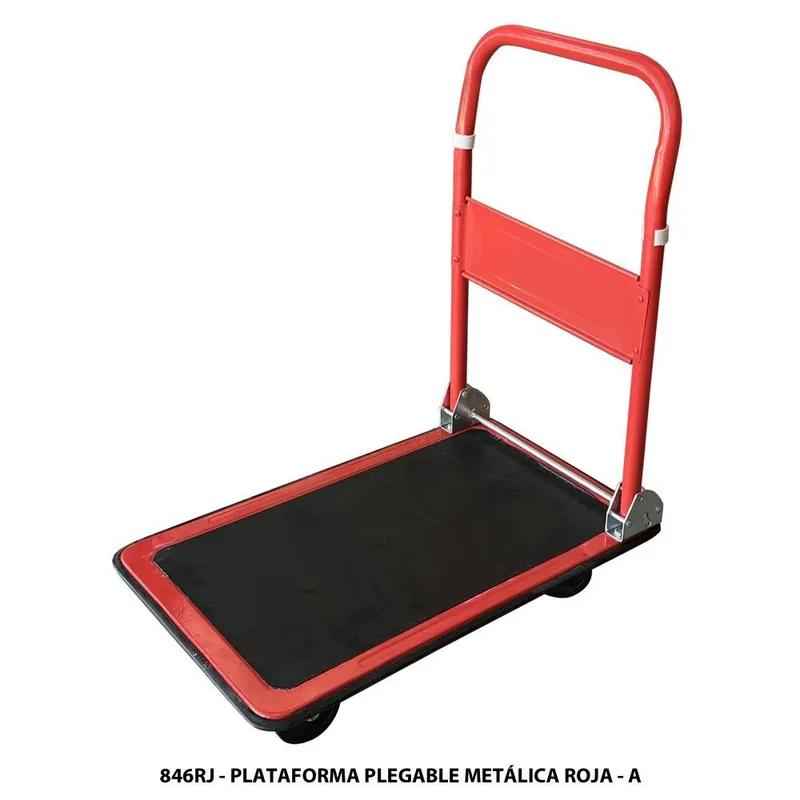 Carrito de plataforma color rojo 846RJ