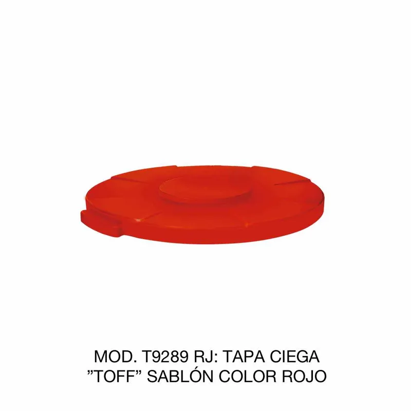 Contenedor de basura TOFF — Tapa Color Rojo