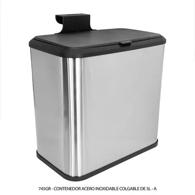 Contenedor Metálico Colgable — Capacidad 5 Litros