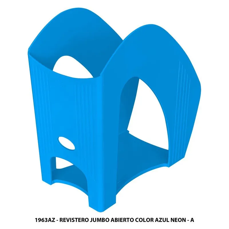 Revistero Jumbo Abierto — Color Azul Neon