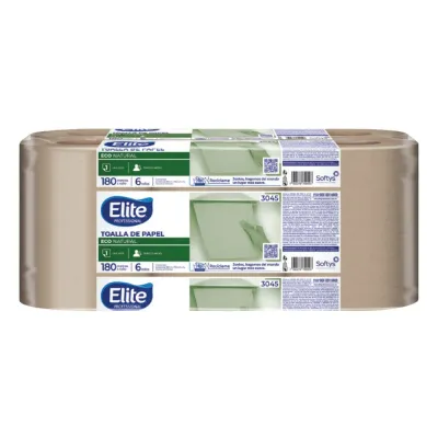 Elite® Toalla en Rollo Eco Natural 180m (3045)