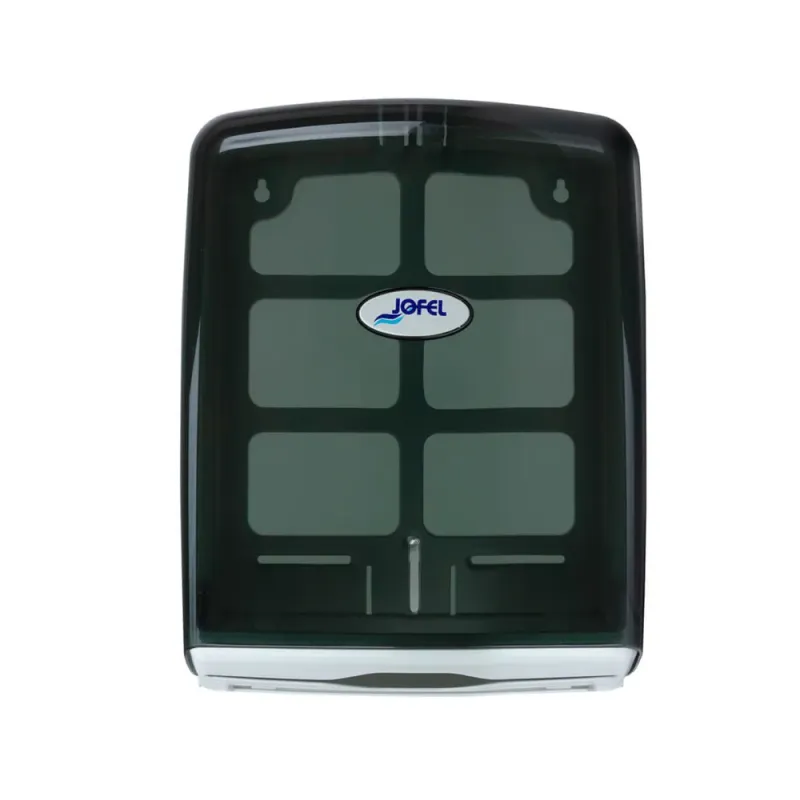 Dispensador de toalla interdoblada Smart | Jofel AH37403 | Capacidad 600 toallas | Color humo