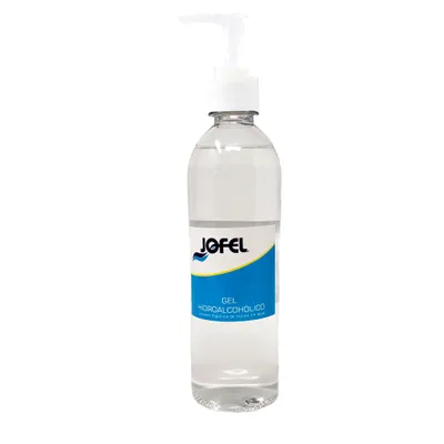 Gel Hidroalcohólico 500 ml. Cristal, Botella Larga con Bomba
