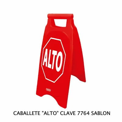 Caballete de Plástico Rígido — Señal: Alto