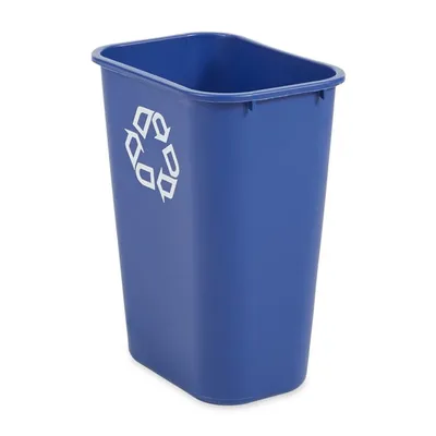 Papelera de reciclaje grande 39 L Azul