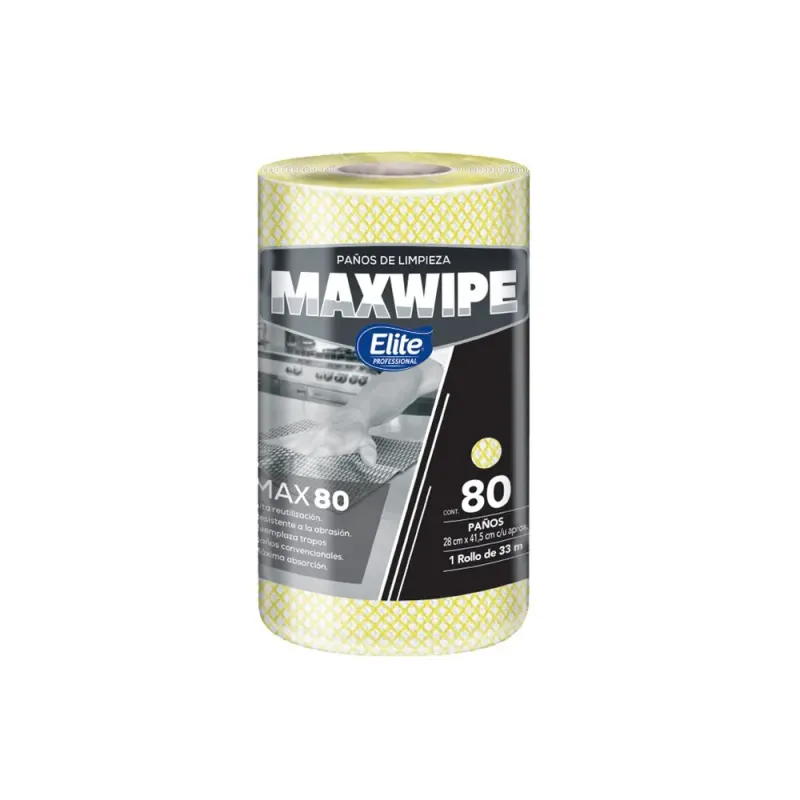Maxwipe Elite Rollo Azul 80 Paños - Limpieza Industrial