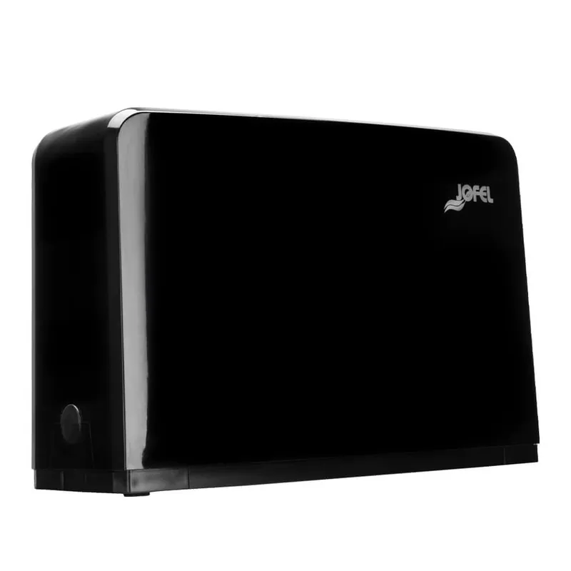 DISPENSADOR DE TOALLA INTERDOBLADA NEGRO LOGO JOFEL