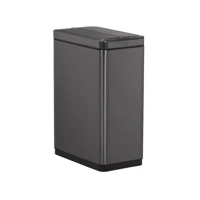 Bote de basura Elite™ Slim con sensor de 44.7 L en acero inoxidable color carbón