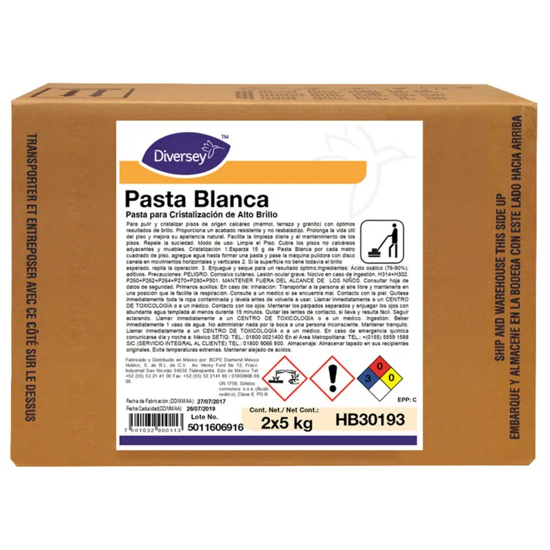 Pasta Blanca para Cristalización Alto Brillo Diversey HB30193