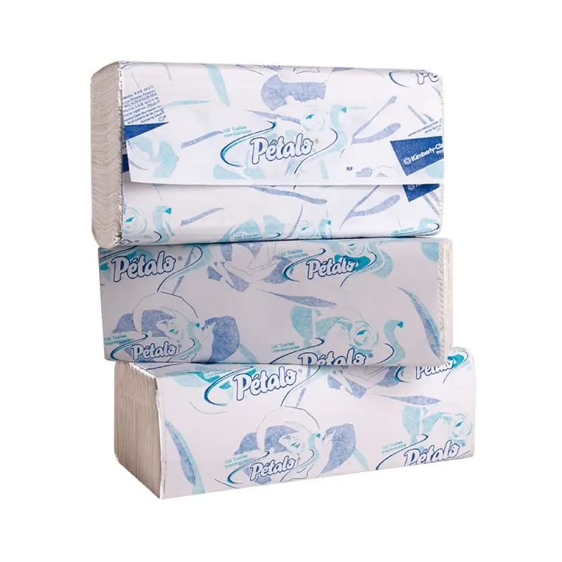 Toalla Manos Int. Pétalo® 20 paq con 150 toallas