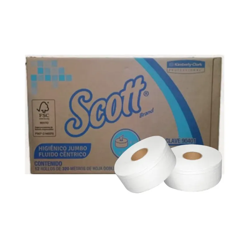 Higiénico Jumbo Scott Fluido Centrico 1600 (90401)