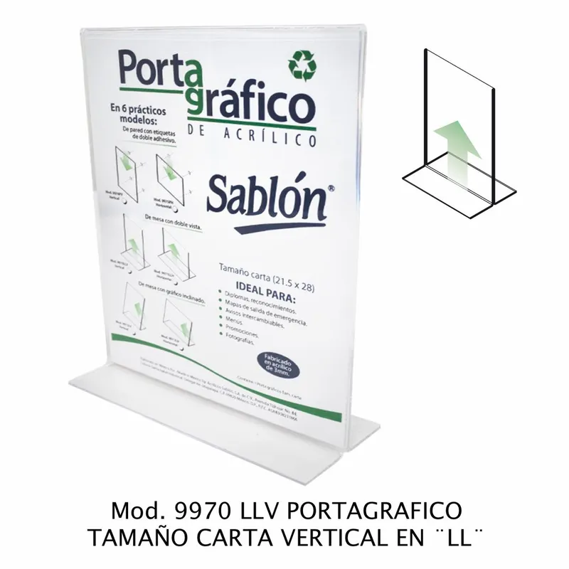 Portagráfico de Mesa Vertical — Con Doble Vista