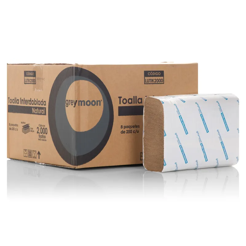 Toalla interdoblada KRAFT hoja sencilla 8/250 2000 ́s 21x22 cms. ¡NUEVO!
