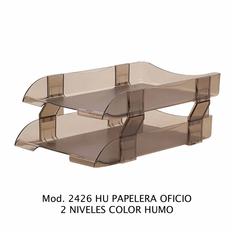 Charola papelera Tamaño Oficio — 2 Niveles — Incluye laterales y patas protectoras