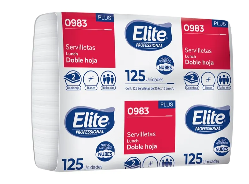 Servilleta Elite 48/125 V Fold HD 21x16 cm