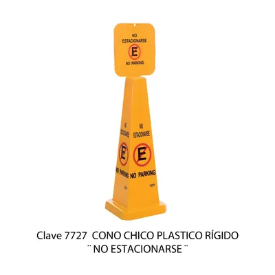 Cono Chico de Plástico Rígido — No Estacionarse