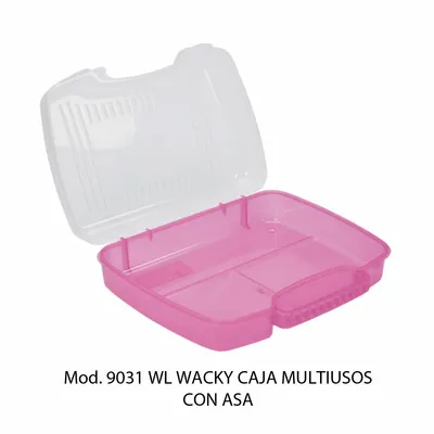 Caja Multiusos con Asa — Colores (Rosa, Morado, Verde, Azul Turquesa)