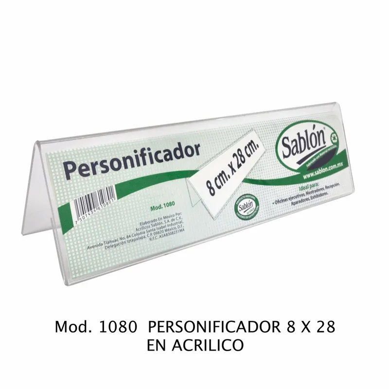 Personificador — 28 x 7 x 8