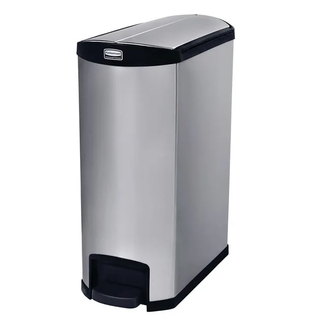 Contenedor de Pedal de Acero Inoxidable Impressions™ de 90 Litros