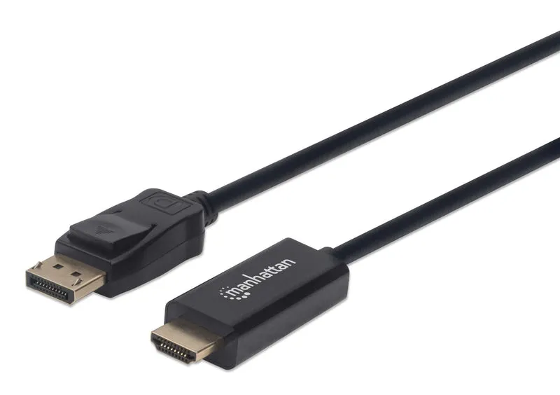 Cable Manhattan DisplayPort a HDMI macho macho 1080p 1.8mts