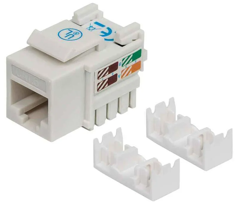 Jack int cat 6 de impacto (keystone) color blanco