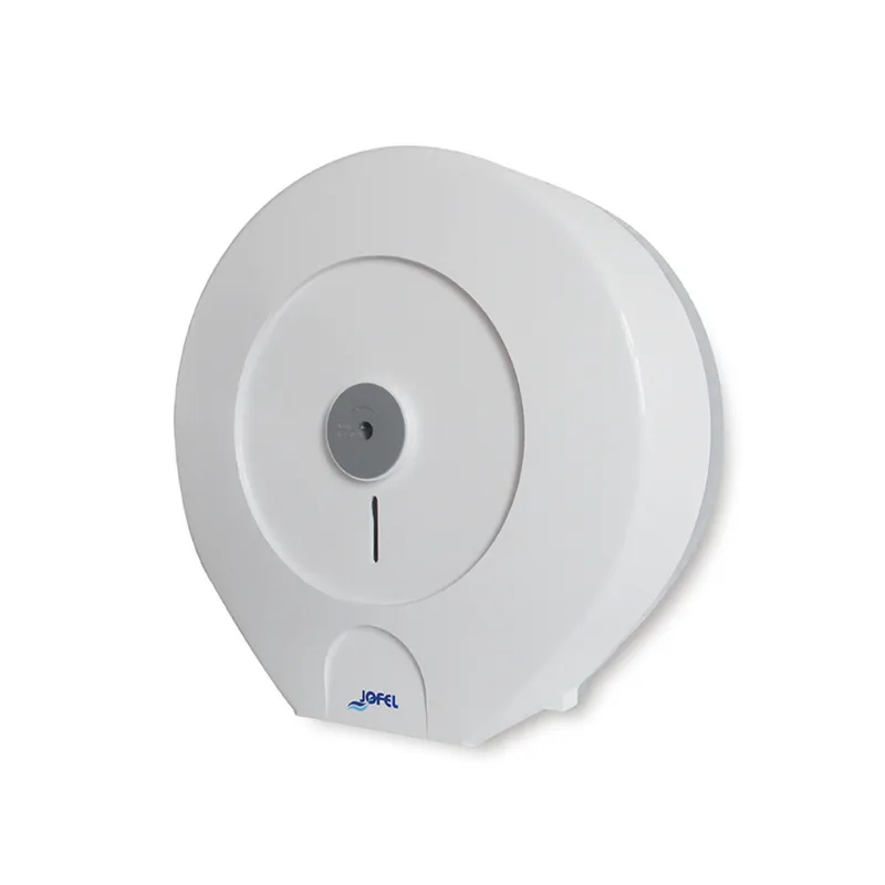 Dispensador de papel higiénico jumbo Altera Mini | Jofel PH51300 | 1 rollo 9″ (230 mm) | Blanco